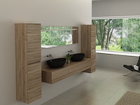 Badkamermeubel vonato, modular 120, licht hout decor