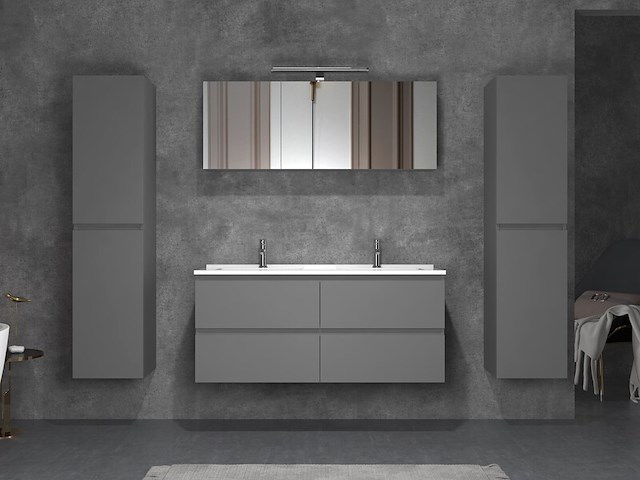 Badkamermeubel vonato modular 3 hoogglans antraciet - afbeelding 2 van  5