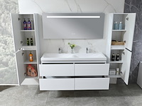 Badkamermeubel, vonato, nala 145, hoogglans wit - afbeelding 8 van  9