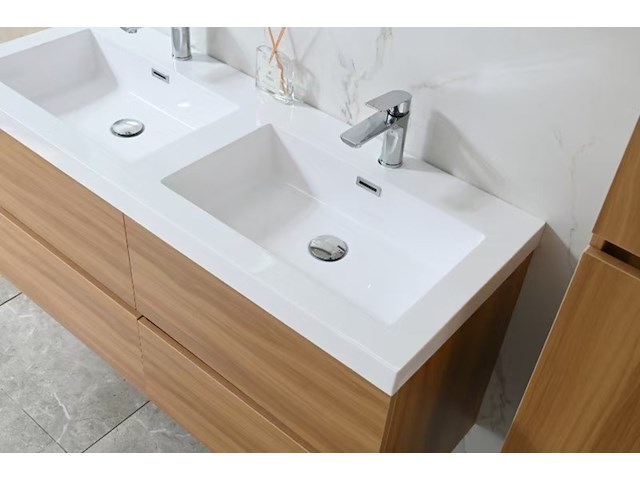 Badkamermeubel vonato, naturis 120, licht hout decor - afbeelding 4 van  9