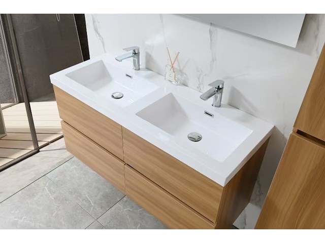 Badkamermeubel, vonato, naturis 120, licht hout decor - afbeelding 4 van  9