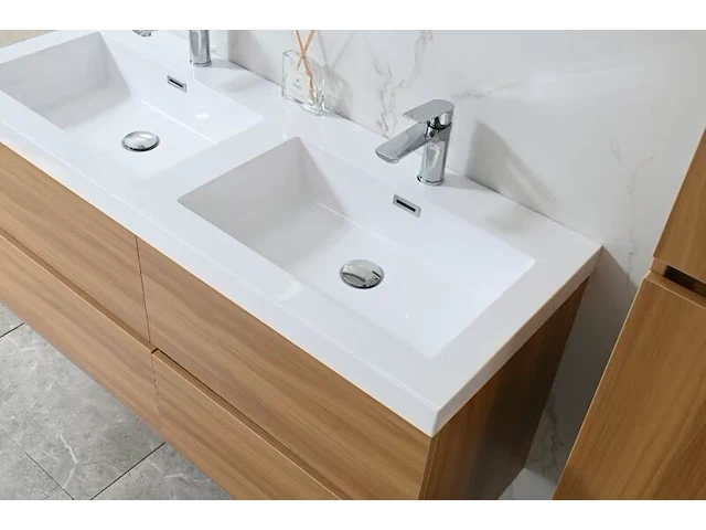 Badkamermeubel vonato, naturis 120, licht hout decor - afbeelding 3 van  9