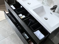 Badkamermeubel vonato, nero 120, hoogglans zwart - afbeelding 5 van  9