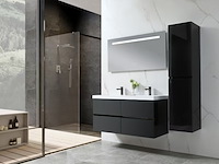 Badkamermeubel, vonato, nero 120, hoogglans zwart - afbeelding 1 van  9