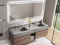 Badkamermeubel vonato, premium 120, donker hout decor - afbeelding 2 van  7