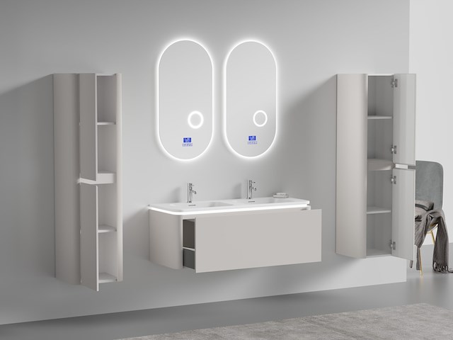 Badkamermeubel vonato, tilda 120, taupe - afbeelding 3 van  5