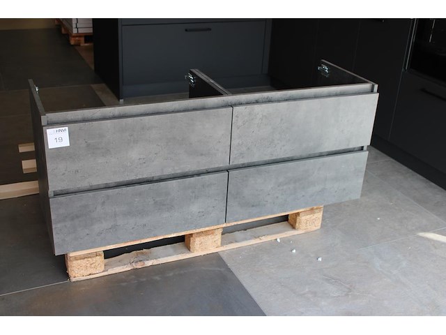 Badkamermeubel v.v. 4 laden met afmeting 141 x 45 x 56 cm. let op: exclusief topblad. - afbeelding 1 van  2