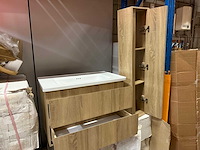 Badkamermeubelset 80 cm met kolomkast - afbeelding 2 van  8