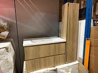 Badkamermeubelset 80 cm met kolomkast - afbeelding 4 van  8