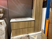 Badkamermeubelset 80 cm met kolomkast - afbeelding 6 van  8