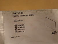 Badkamerspiegel aquarine, deco 80, zilver - afbeelding 5 van  5