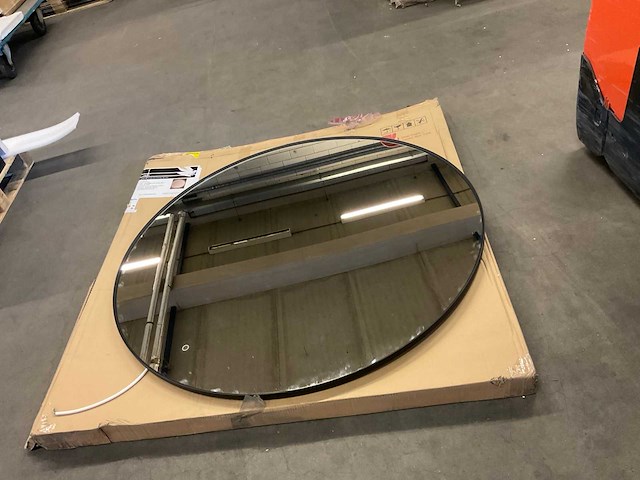 Badkamerspiegel diameter 120 cm met verlichting - afbeelding 1 van  2