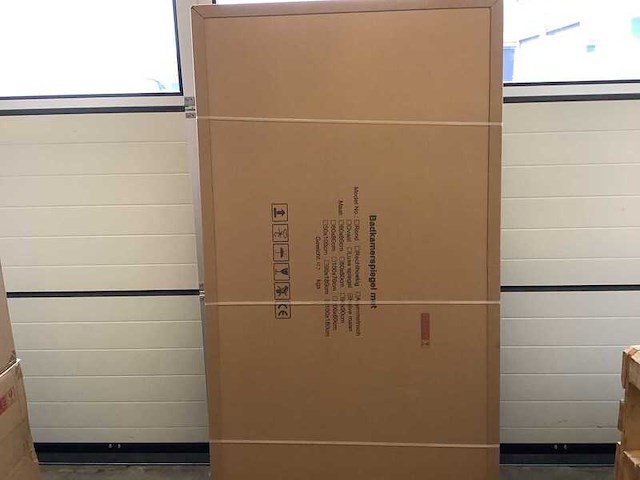 Badkamerspiegel halve maan 100x180 cm, karo - afbeelding 2 van  3