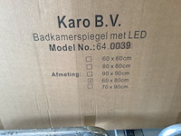 Badkamerspiegel + led 60x80 cm, karo, 64.0039 - afbeelding 3 van  3