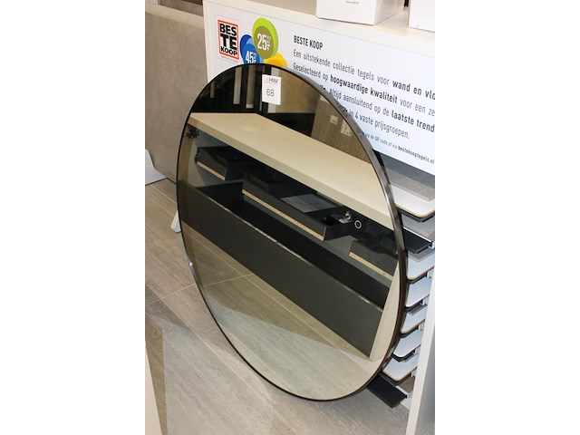 Badkamerspiegel met verlichting. doorsnede 100 cm. - afbeelding 2 van  2