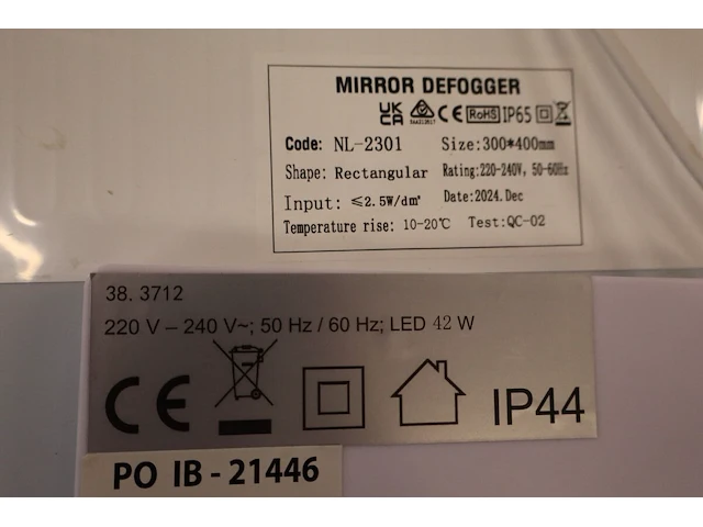 Badkamerspiegel met verlichting wiesbaden, nomi, zwart - afbeelding 2 van  10