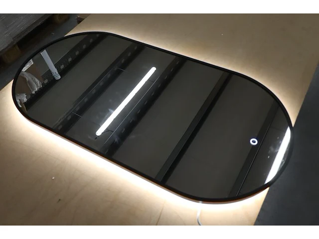 Badkamerspiegel met verlichting wiesbaden, nomi, zwart - afbeelding 4 van  10
