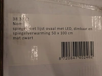 Badkamerspiegel met verlichting wiesbaden, nomi, zwart - afbeelding 10 van  10