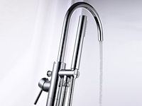 Badkraan vonato, bad, vrijstaand, zilverkleurig - afbeelding 1 van  6