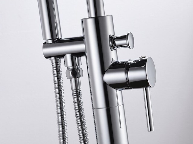 Badkraan vonato, bad, vrijstaand, zilverkleurig - afbeelding 5 van  6