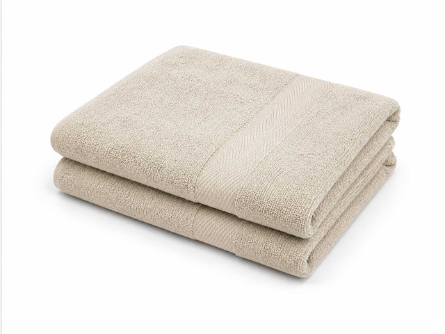 Badlaken 70x140cm beige (36x) - afbeelding 2 van  4