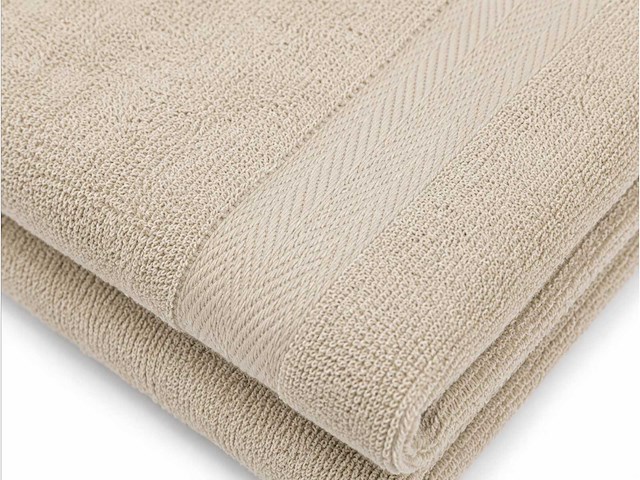 Badlaken 70x140cm beige (36x) - afbeelding 3 van  4