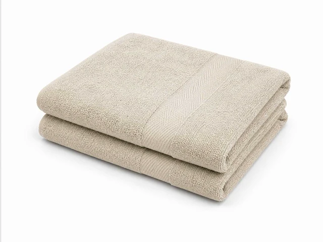 Badlaken 70x140cm beige (36x) - afbeelding 2 van  4