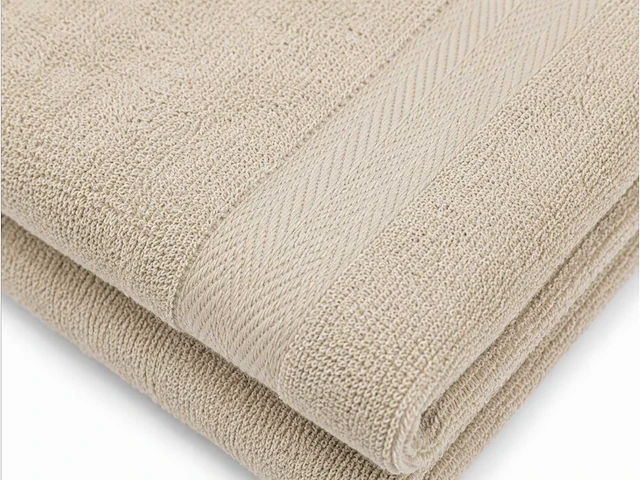 Badlaken 70x140cm beige (36x) - afbeelding 3 van  4