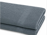 Badlaken 70x140cm dark grey (36x) - afbeelding 3 van  4