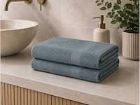 Badlaken 70x140cm dark grey (36x) - afbeelding 4 van  4