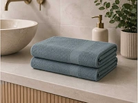 Badlaken 70x140cm dark grey (36x) - afbeelding 4 van  4