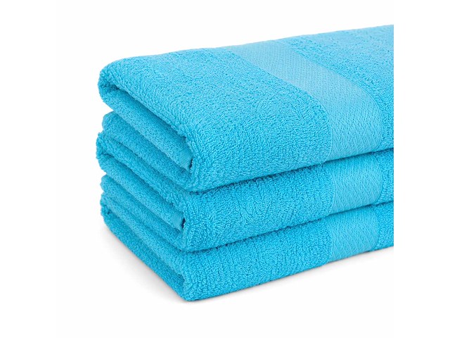 Badlaken 70x140cm turquoise (36x) - afbeelding 4 van  4