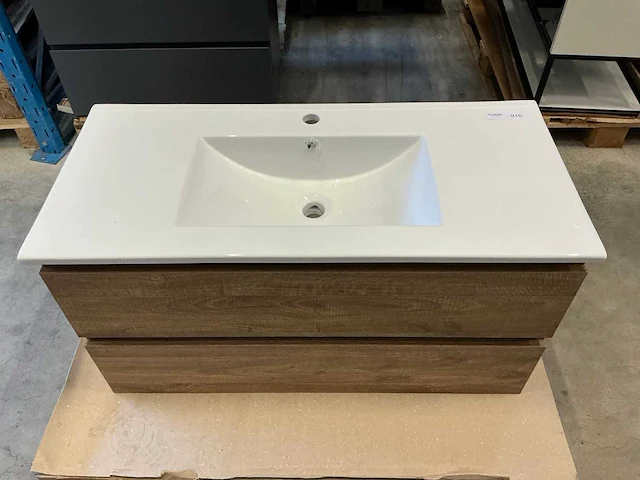 Badmeubel 100cm oak - afbeelding 7 van  9