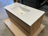 Badmeubel 100cm oak - afbeelding 4 van  9