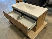 Badmeubel 100cm oak - afbeelding 6 van  9