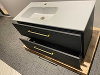 Badmeubel 103 x47 cm met mengkraan en spiegel - afbeelding 4 van  7