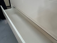 Badmeubel 120cm incl. 1x verwarmde led spiegel en 2x waskom wit, kraftbad, stuttgart 120cm, beige, 2026 - afbeelding 2 van  4