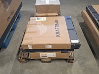 Badmeubel 120cm incl. 2 waskommen en 2x led spiegel, kraftbad, essen 120cm, bruin, 2026 - afbeelding 4 van  4