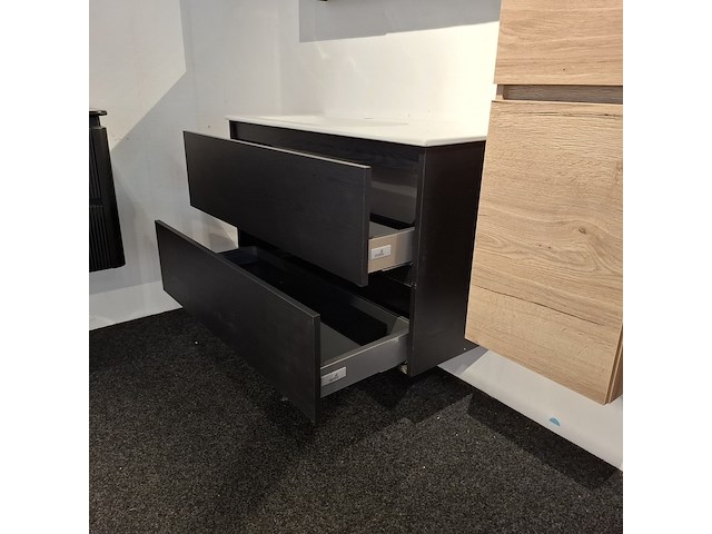 Badmeubel arcqua, ridge, black oak - afbeelding 7 van  12