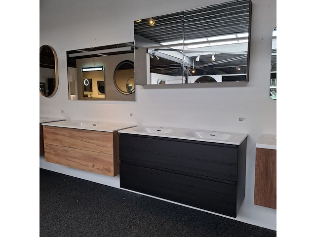 Badmeubel, arcqua, ridge, black oak - afbeelding 7 van  14