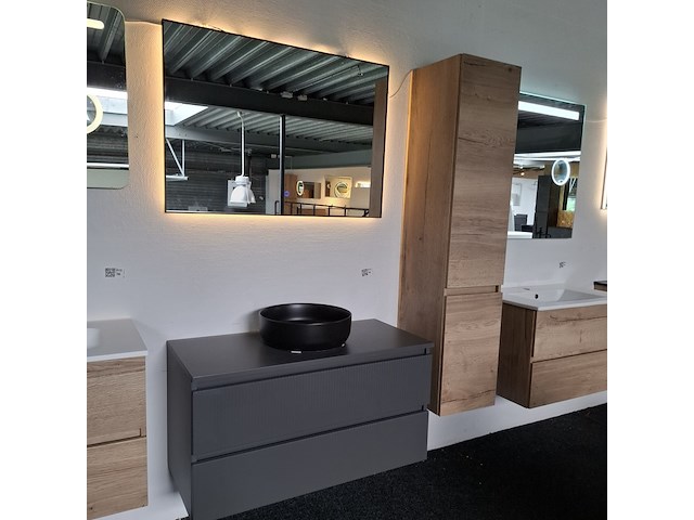Badmeubel, arcqua, ridge, cement - afbeelding 8 van  15