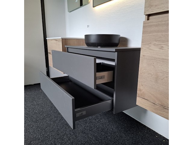 Badmeubel, arcqua, ridge, cement - afbeelding 11 van  15