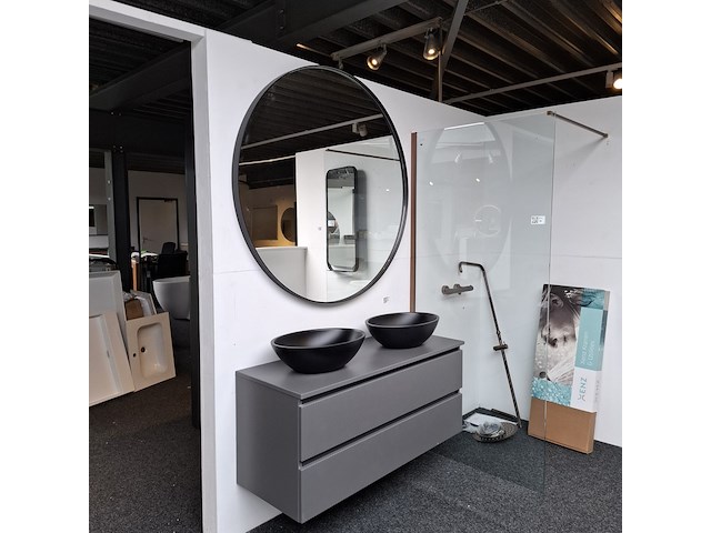 Badmeubel, arcqua, ridge, cement - afbeelding 7 van  14