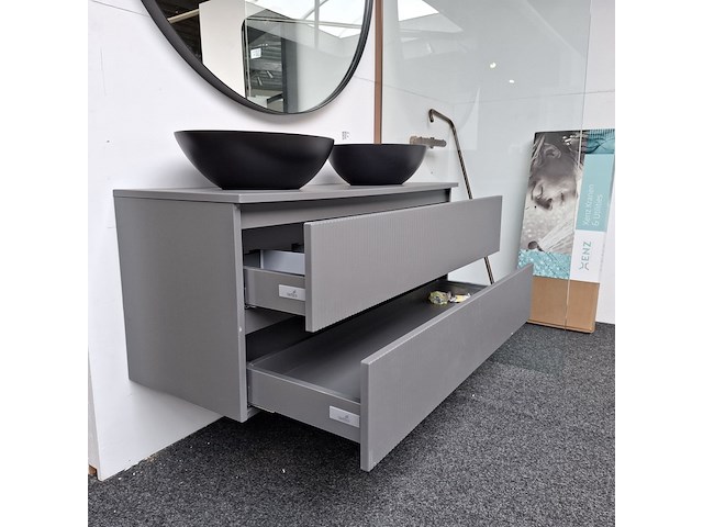Badmeubel, arcqua, ridge, cement - afbeelding 8 van  14