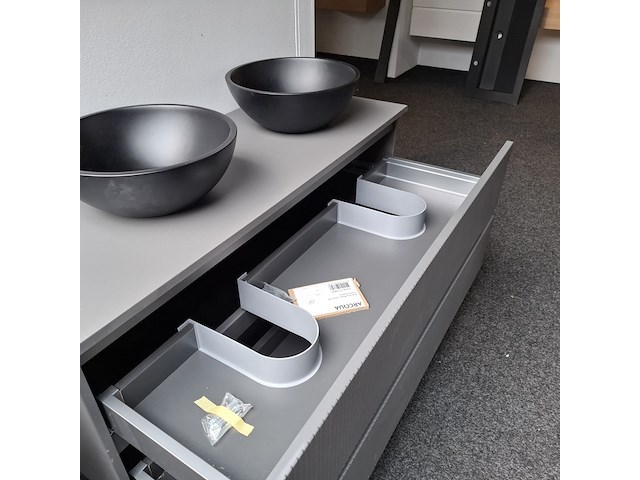 Badmeubel, arcqua, ridge, cement - afbeelding 9 van  12