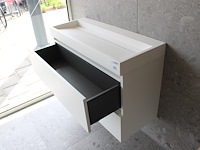 Badmeubel assentie v.v. 2 laden en design wasbak. afmeting 94 x 38 x64 cm. - afbeelding 3 van  3