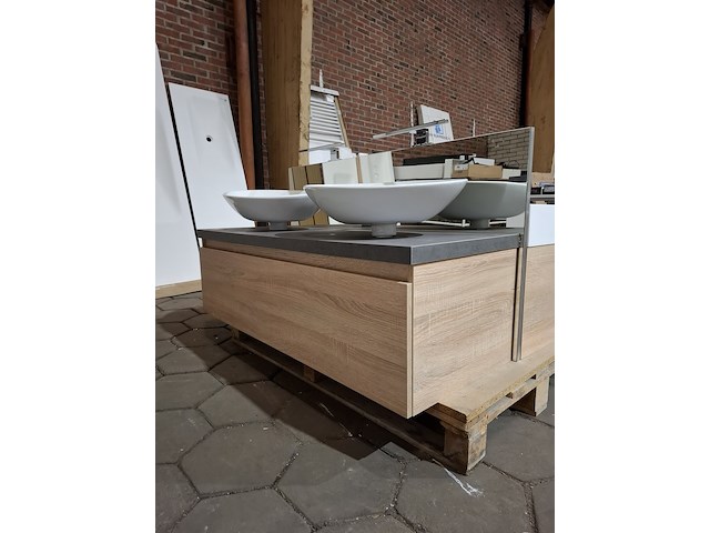 Badmeubel, beach oak, incl. spiegel - afbeelding 8 van  14