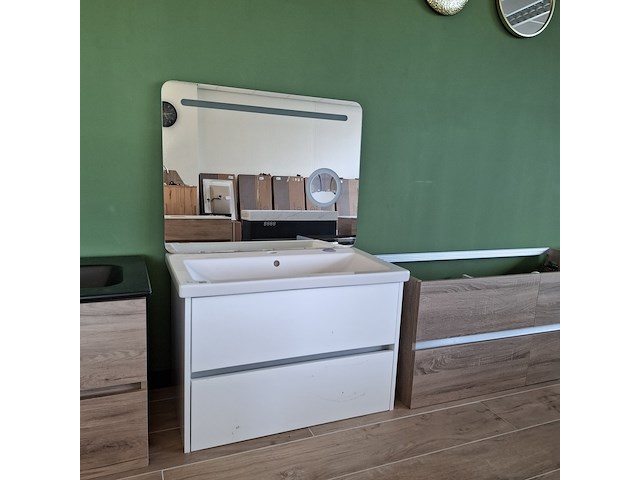 Badmeubel como, como, glans wit - afbeelding 6 van  13