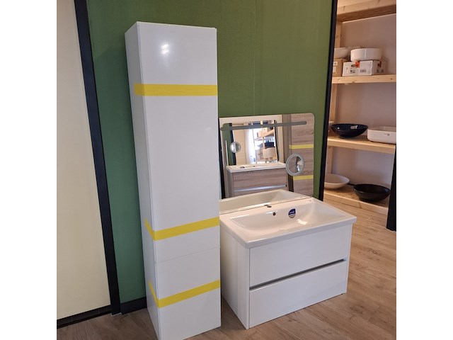 Badmeubel como, glans wit - afbeelding 6 van  14