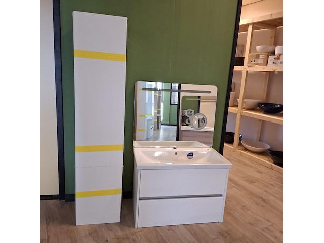 Badmeubel como, glans wit - afbeelding 8 van  14